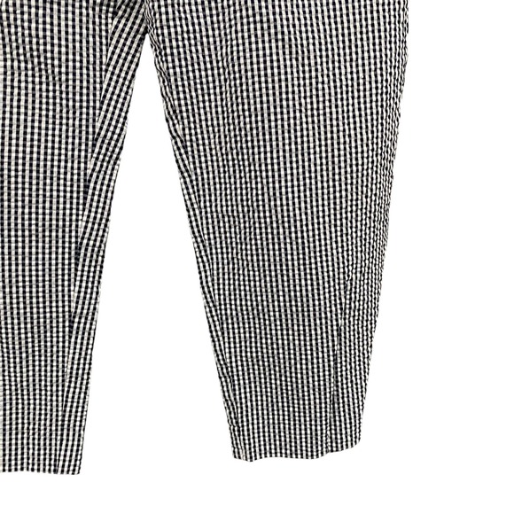Ann Taylor Factory Gingham Cropped Pants Black White Career Casual‎ Women's 10 - Picture 7 of 11